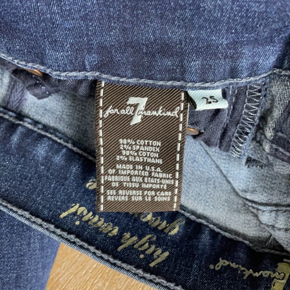 7 FOR ALL MANKIND Gwenevere high waist jeans size 25 - Picture 7 of 7